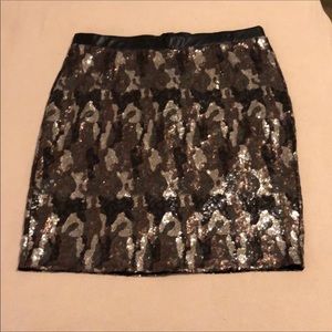 Sequined, Camo Pencil Skirt, Lined, Plus Size 22